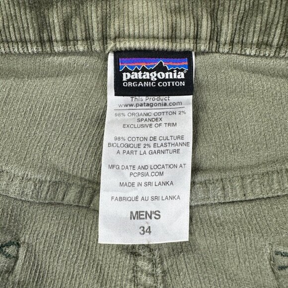 Patagonia Men's Green Corduroy Pants 36x31 - Picture 2 of 11